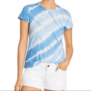 GOLDIE Boxy Fit Blue Tie Dye Tshirt